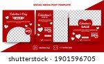 set of editable square banners... | Shutterstock .eps vector #1901596705