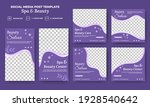 set of editable social media... | Shutterstock .eps vector #1928540642