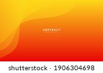 minimal dynamic gradient orange ... | Shutterstock .eps vector #1906304698