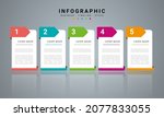 concept business infographic... | Shutterstock .eps vector #2077833055