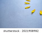 Yellow petals placed in a...