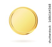 set of rotating gold coins.... | Shutterstock .eps vector #1686164368