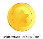 rotating gold coin. golden... | Shutterstock .eps vector #2156423585