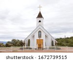 Small Rustic White Church In...