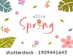 Hello Spring Card. Trendy...