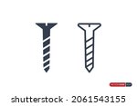 simple screw icon with filled... | Shutterstock .eps vector #2061543155
