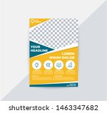 modern business flyer with ... | Shutterstock .eps vector #1463347682