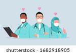 doctor is a hero. thank you... | Shutterstock .eps vector #1682918905