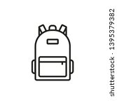 Backpack Icon. Line Style....