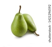 Small photo of Pears – "Pera Coscia" Isolated on White Background