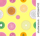 colorful seamless pattern with... | Shutterstock .eps vector #1452664745