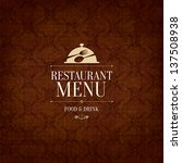 restaurant menu design | Shutterstock .eps vector #137508938
