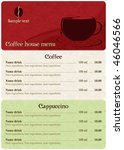 cafe menu concept. formed in... | Shutterstock .eps vector #46046566