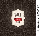 vector. restaurant menu design | Shutterstock .eps vector #88705369