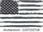 old grunge usa flag.vintage... | Shutterstock .eps vector #1237152718