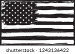 american flag in grunge style... | Shutterstock .eps vector #1243136422