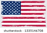 grunge american flag | Shutterstock .eps vector #1335146708