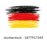 grunge brush stroke germany... | Shutterstock .eps vector #1877917345