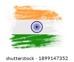 grunge halftone india flag... | Shutterstock .eps vector #1899147352
