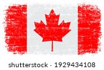 old vintage flag of canada. | Shutterstock .eps vector #1929434108