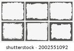 grunge border frames.distressed ... | Shutterstock .eps vector #2002551092