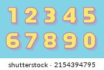 vintage numbers with halftone... | Shutterstock .eps vector #2154394795