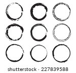 grunge circles set .stock... | Shutterstock .eps vector #227839588