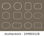 vintage labels.linear labels... | Shutterstock .eps vector #249803128