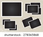 retro photo frames.old photos... | Shutterstock .eps vector #278365868