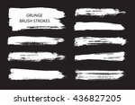 hand drawn brushes.grunge brush ... | Shutterstock .eps vector #436827205