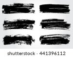 vector brush strokes.hand drawn ... | Shutterstock .eps vector #441396112