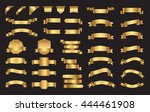set of ribbons and labels... | Shutterstock .eps vector #444461908