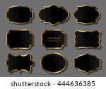 vintage labels.decorative... | Shutterstock .eps vector #444636385