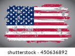 grunge usa flag. | Shutterstock .eps vector #450636892