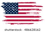 Grunge American Flag.vector...
