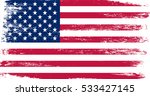 grunge american flag.vector... | Shutterstock .eps vector #533427145
