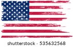 grunge american flag.vector... | Shutterstock .eps vector #535632568