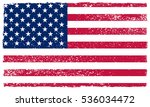 grunge usa flag.vector american ... | Shutterstock .eps vector #536034472