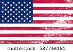 grunge american flag.vector... | Shutterstock .eps vector #587766185