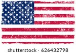 grunge usa flag.american flag... | Shutterstock .eps vector #626432798