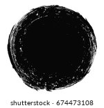 vector grunge circle.grunge... | Shutterstock .eps vector #674473108