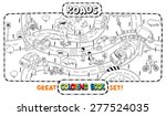 great coloring book or coloring ... | Shutterstock .eps vector #277524035
