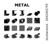 metal material construction... | Shutterstock .eps vector #2042402795