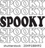 spooky vibes halloween trick or ... | Shutterstock .eps vector #2049188492
