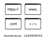 browser search. website vector... | Shutterstock .eps vector #1669898545