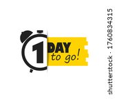 1 day to go  left countdown... | Shutterstock .eps vector #1760834315