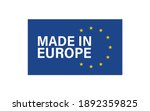 made in europe icon on white... | Shutterstock .eps vector #1892359825