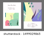 set of creative universal cards.... | Shutterstock .eps vector #1499029865