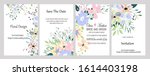 set of hand drawn vector cards... | Shutterstock .eps vector #1614403198