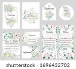 big set of vector cards with... | Shutterstock .eps vector #1696432702